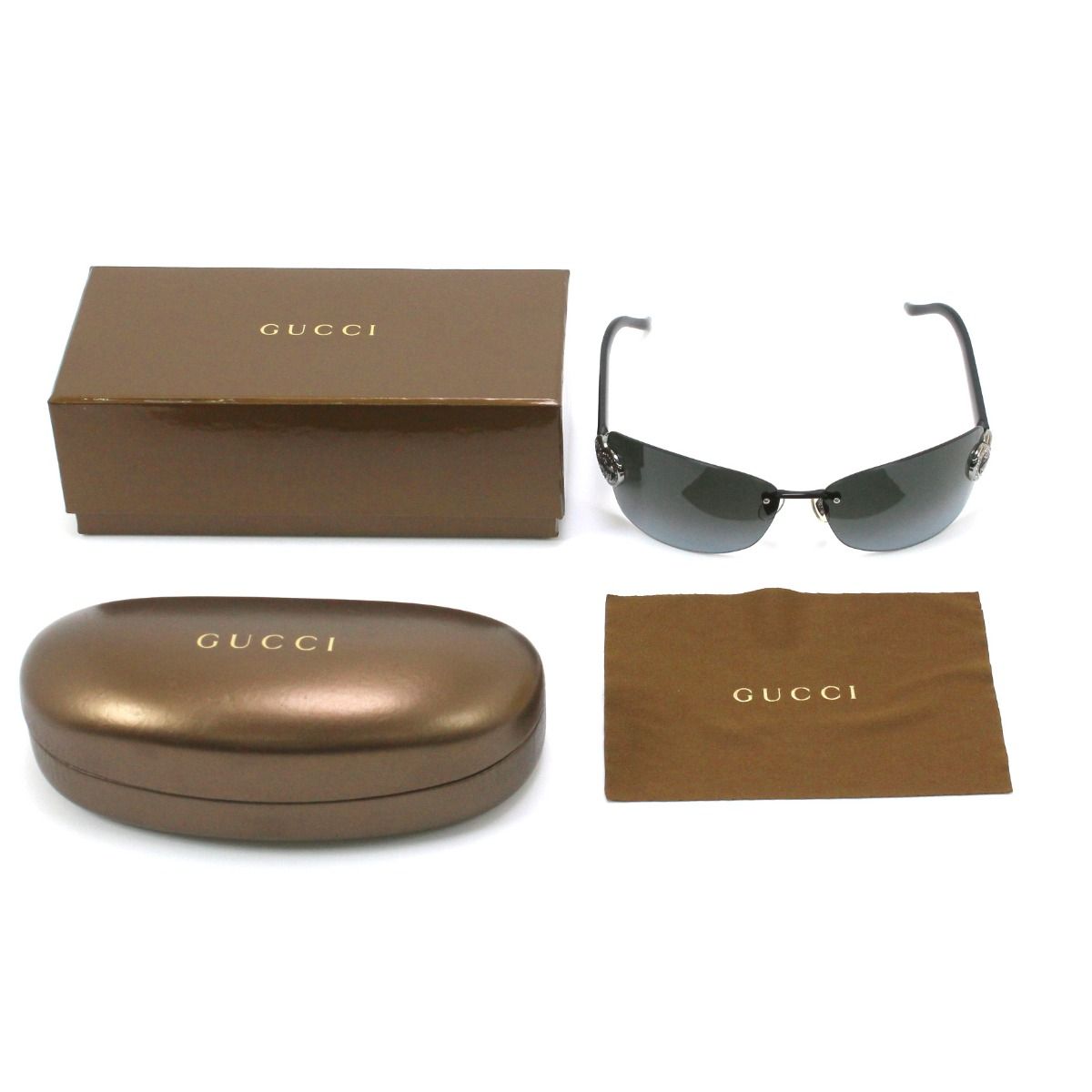 Gucci Heart Rhinestone Sunglass Es 6614 115 Gg4201/s