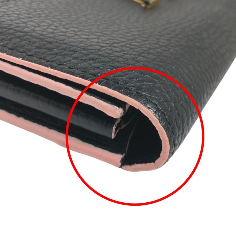 Louis Vuitton M67663 Taurillon Portefeuille Capucines Long Wallet Louis Vuitton