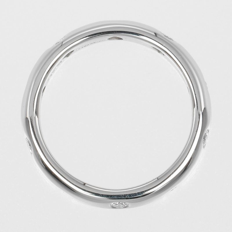 Tiffany & Co Dots Pt950platinum × Diamond 7.5 Ladies 6.7g Ring