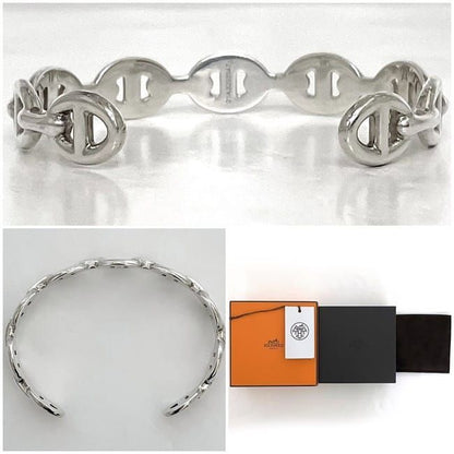 Hermes Bangle Ancienne Silver Chaine D'ancre H109509b