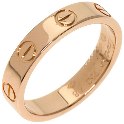 Cartier Mini Love Ring #48 Ring - 18K Pink Gold Ladies