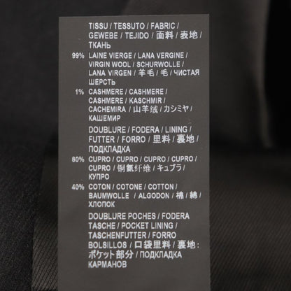  Saint Laurent Paris 579819 Wool Cashmere Single Chester Coat Black 48 Hanger