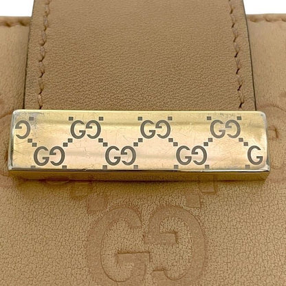 Gucci Fold Wallet With Beige Stripe Line 212090 Double Hook