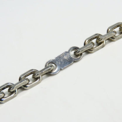 Hermes Bag Charm Leather Silver 925 Orange Silver Hardware Accessories Small