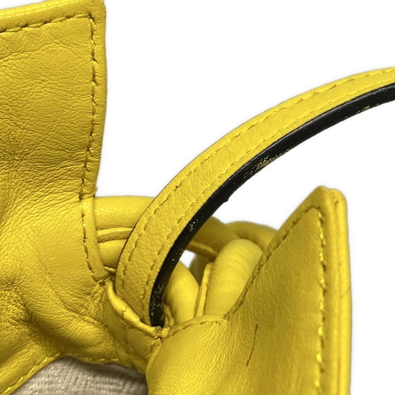 Loewe Shoulder Bag Flamenco Yellow Leather