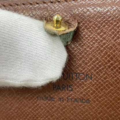 Louis Vuitton Monogram Porte Monet Vieux Trésor Fold Wallet L-shape Zipper