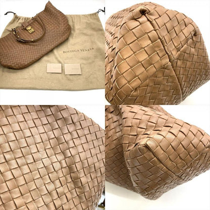 Bottega Veneta Intrecciato Capri Tote Leather Brown Gold Hardware Roma Unisex