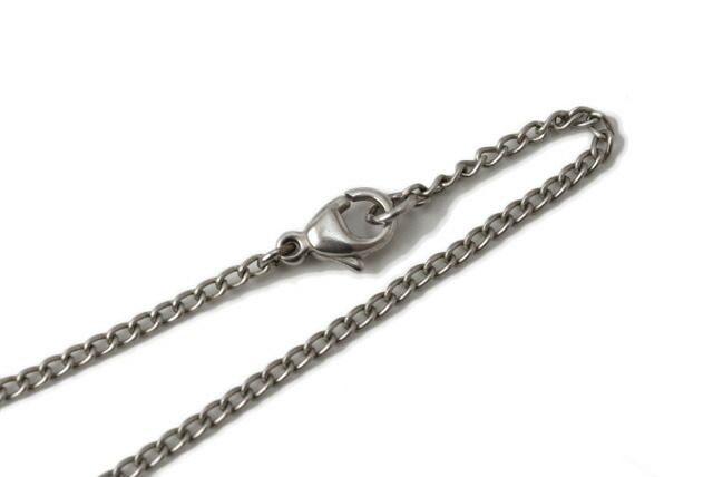 Chanel Necklace Pendant Chanel CC Mark Coco Mark Flower Motif Silver Antique