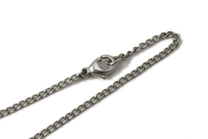 Chanel Necklace Pendant Chanel CC Mark Coco Mark Flower Motif Silver Antique