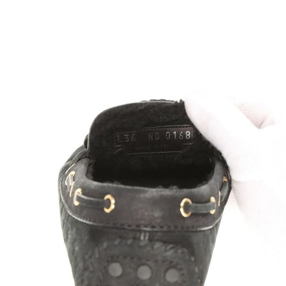 Louis Vuitton Arizona Line 18 Monogram Leather Driving Shoes Women's 36 Nd0168