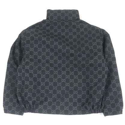 Gucci 770276 GG Ripstop Nylon Reversible Blouson Jacket Black 50 Made In Italy