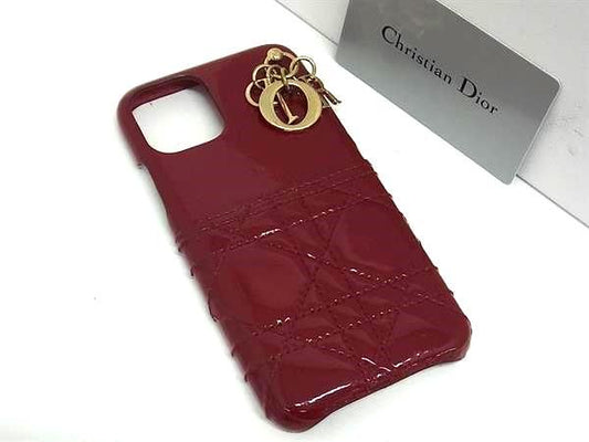 Christian Dior Lady Dior Cannage Patent Iphone11 Pro Compatible Iphone Case