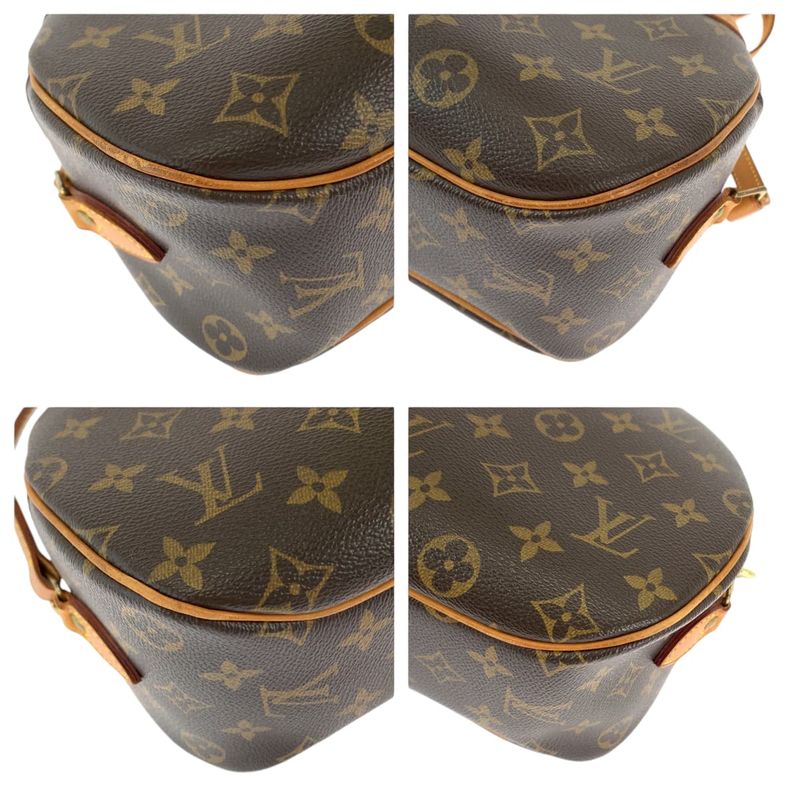 Louis Vuitton Monogram Blois Brown Gold Hardware PVC M51221 Shoulder Bag