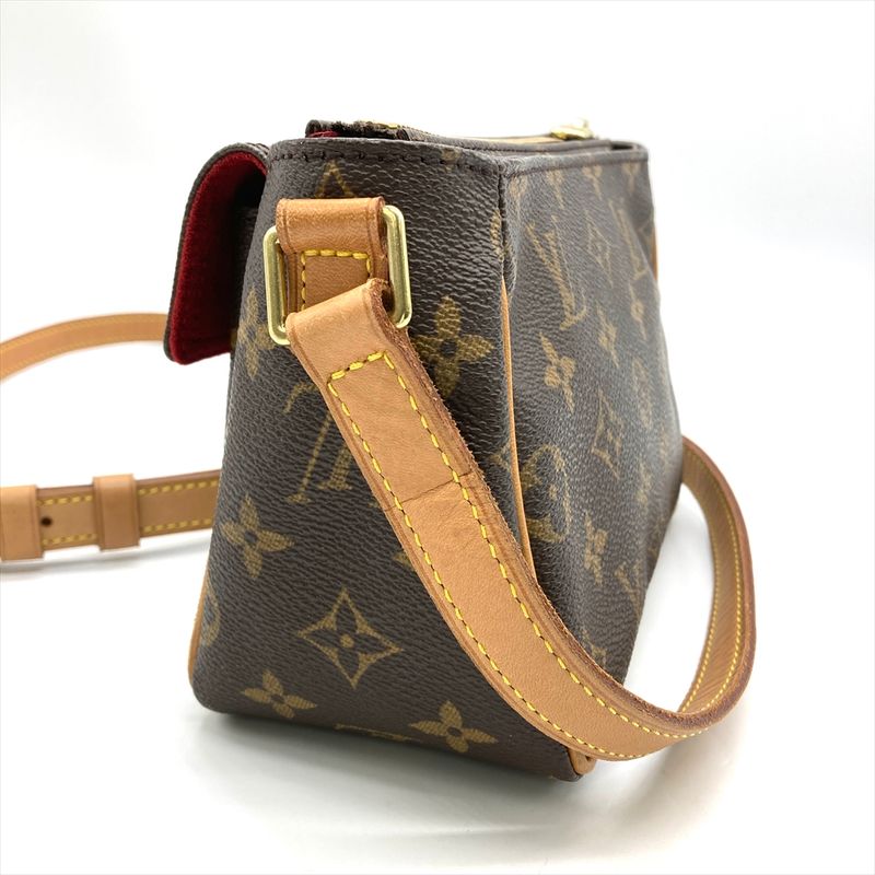 Louis Vuitton Viva Cité PM Shoulder Bag Monogram Canvas M51165 Brown Gold