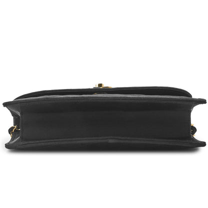 Chanel Matelasse Paris Limited Chain Shoulder Satin Black With Gold And Silver