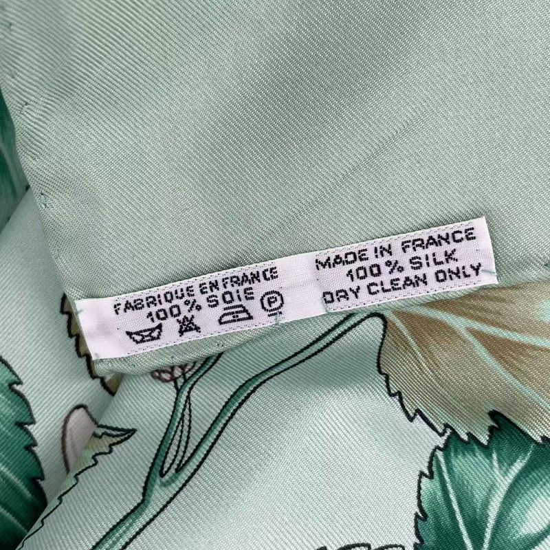 Hermes Carre 90 L'arbre De Soie Silk Tree Mulberry Tree And Silkworm Silk Scarf