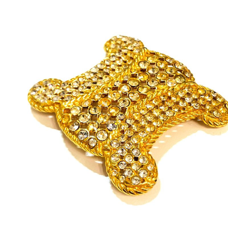 Celine Triomphe Rhinestone Brooch: X2005