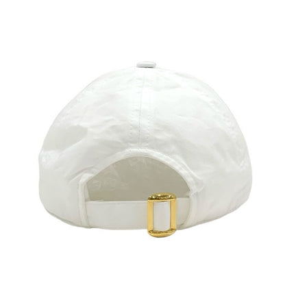 Celine Cap Hat Cotton White Navy Logo Triomphe Baseball
