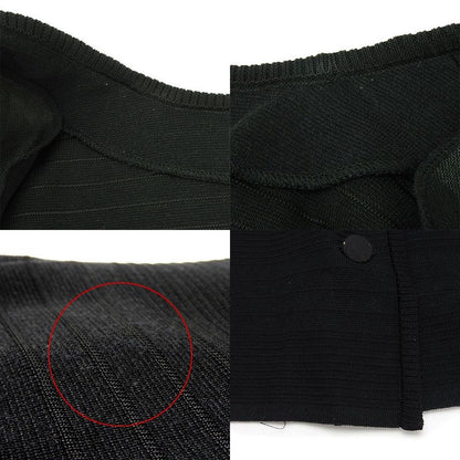 Yves Saint Laurent Dress Size M Short Sleeves Made In Japan Black Fashionable