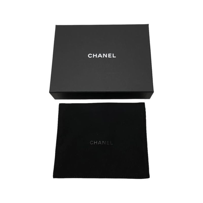 Chanel 19 Coin Case Card Case Coin Purse Ap2086 Matelasse Black Gold Chanel19