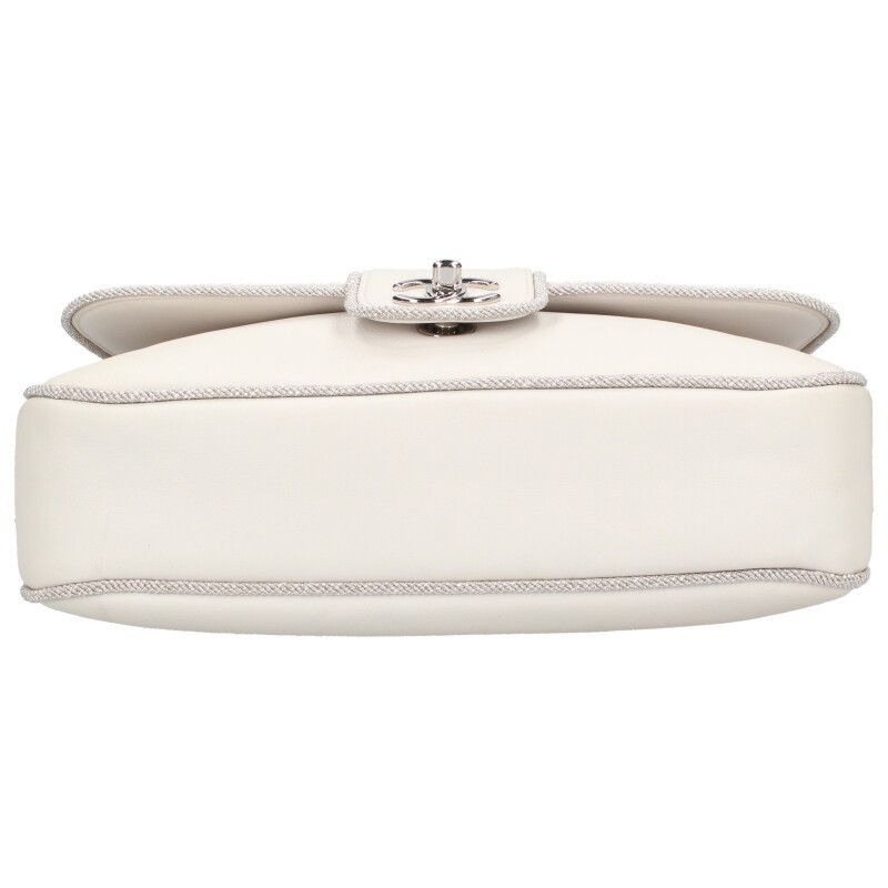 Chanel Elementary Chic Flap Lambskin Chain Shoulder Bag Women