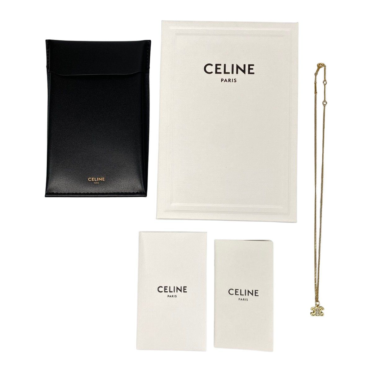 Celine Triomphe Rhinestone Necklace Approx 42cm (16.54in)