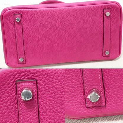 Hermes Handbag Birkin 30 Togo Rose Purple Silver Hardware