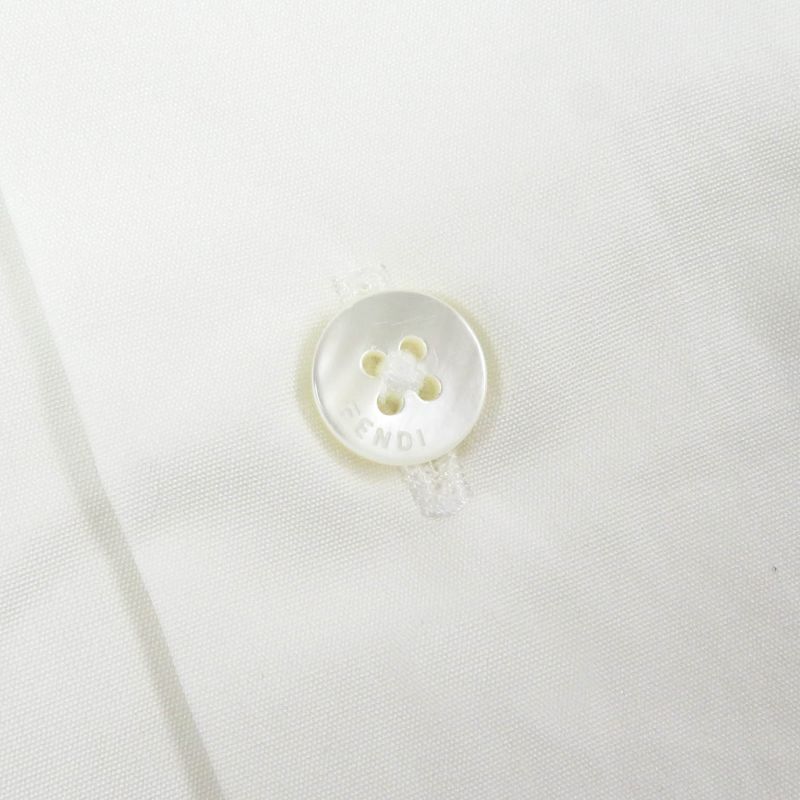 Fendi 2022 Fs1086 100% Cotton FF Logo Hardware Multi Pocket Long Sleeve Long