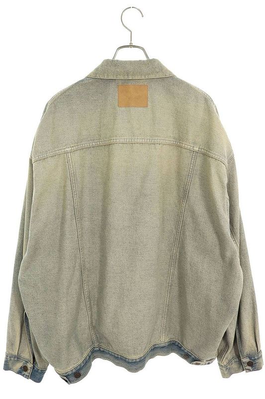 Balenciaga 24SS 773610 Tdw15 Inside Out Oversized Denim Jacket Men's 2