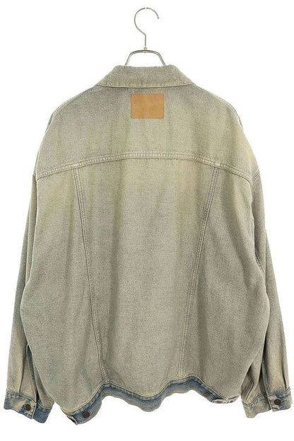 Balenciaga 24SS 773610 Tdw15 Inside Out Oversized Denim Jacket Men's 2