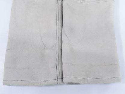 Authentic Loewe Lambskin Leather Estimated Mouton Long Coat Hooded Outerwear 36