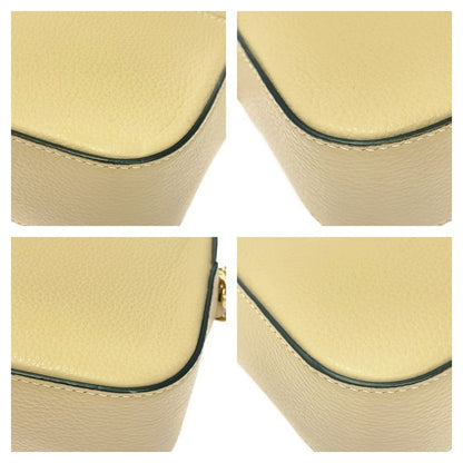 Versace Leather Virtus Chain Shoulder Bag Beige 412403 Shoulder Bag