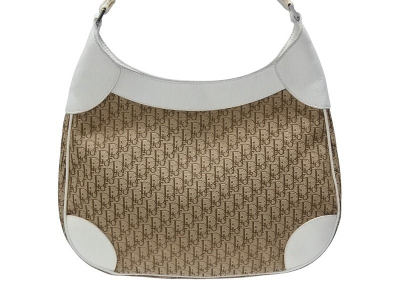 Dior Street Chic Trotter Bag Brown White Canvas — view 3