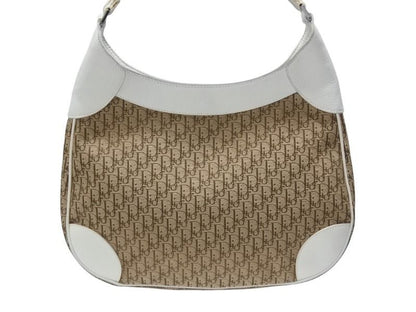 Dior Street Chic Trotter Bag Brown White Canvas — view 3