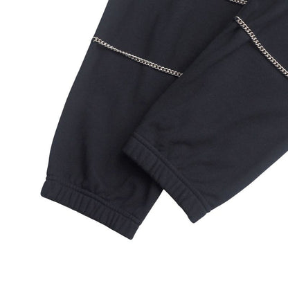 2022ssCeline Pants Size L Sweat Jogger Pants Silver Chain Decoration Made In