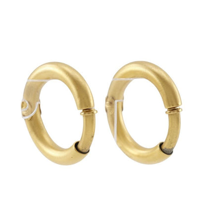 Chanel Hoop Vintage Gold Plated 96P Ladies 22.8g Earrings