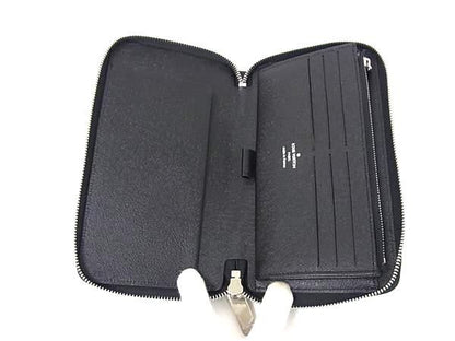 Louis Vuitton M62643 Epi Zippy Organizer NM Long Wallet Black Fj9996