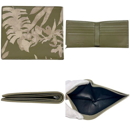 Saint Laurent Bifold Wallet Khaki Green Beige 396307 Billfold