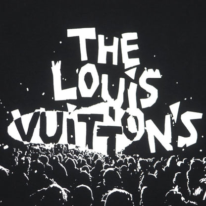 Louis Vuitton 23ss 100% Cotton LV Concert Print Inside Out Short Sleeve Black