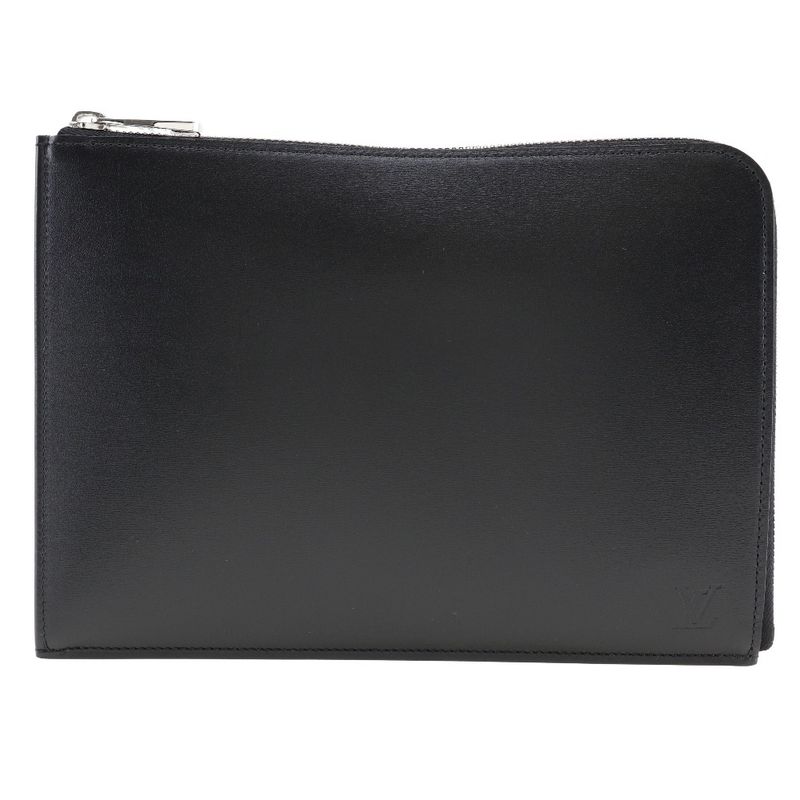 Louis Vuitton Pochette Jules PM Nomade R99303 Calf Noir Black Unisex Clutch Bag