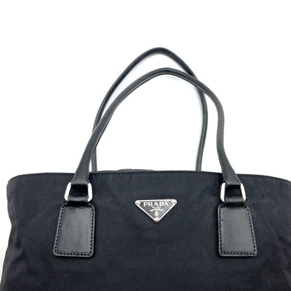 Prada Tote Bag One Shoulder Bag Nylon Black Ladies Men Simple Casual Fashion