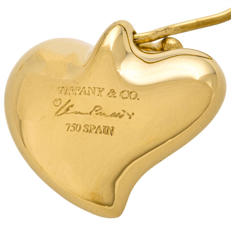 Tiffany & Co Tiffany & Co Full Heart Earrings 18K Yellow Gold 91g Gold Elsa