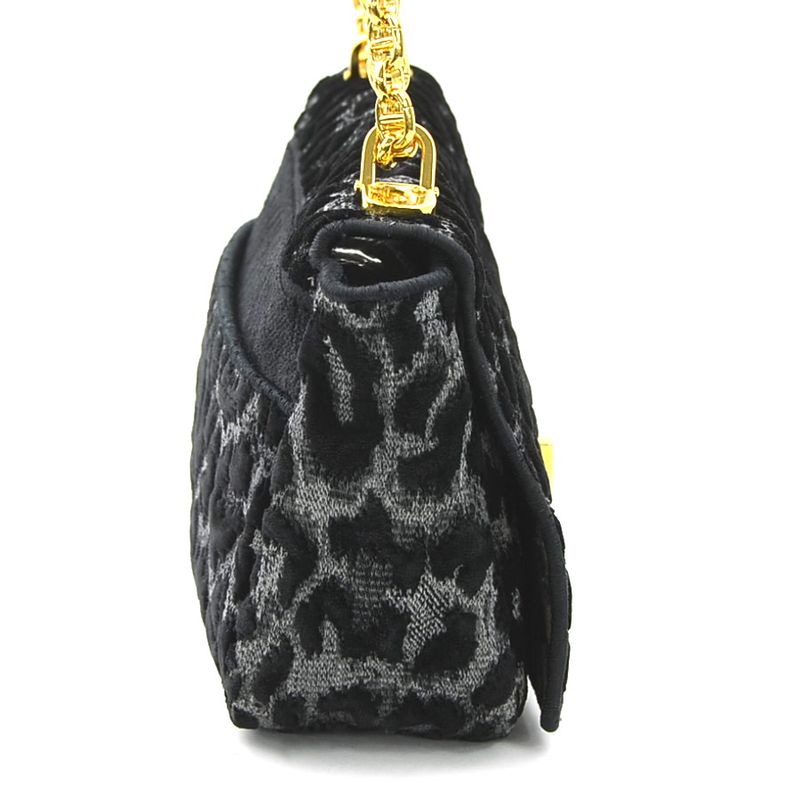Christian DIOR Shoulder Bag Leopard Caro
