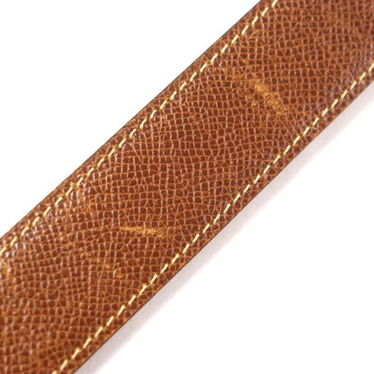 Hermes Vintage Gold Hardware Margiela Period Leather Belt Dark Brown 100 E