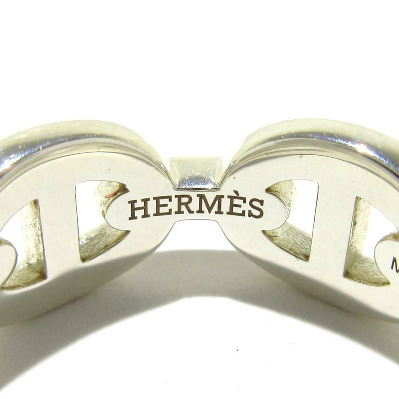 Hermes Ring 51 Chaine D'ancre Silver