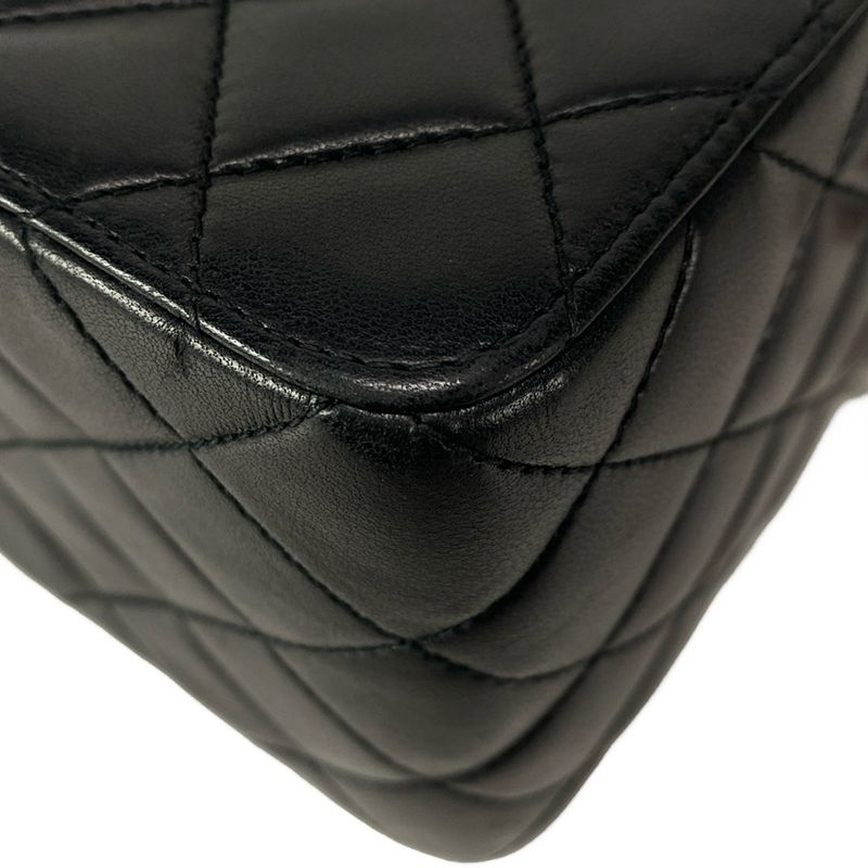 Chanel Vanity Bag Matelasse Black And Brown Plastic Chain/tortoiseshell Lambskin