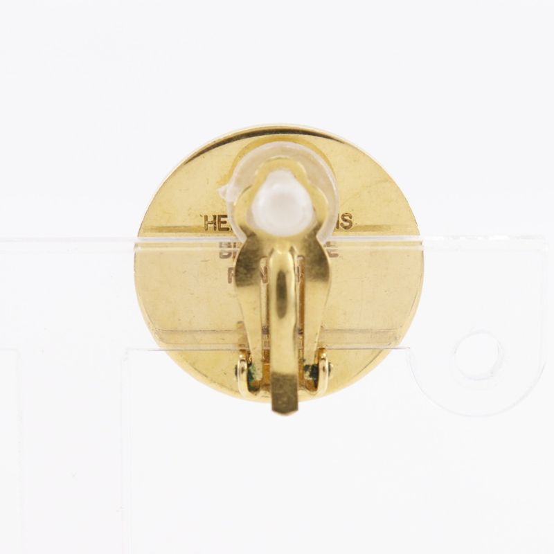 Hermes Serie *only One Side Gold Plated Ladies 3.7g Ear Ring