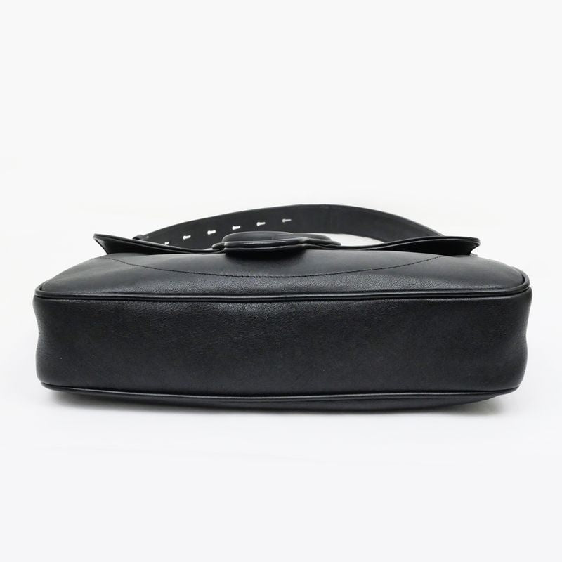 Gucci Aphrodite 767226 Black Shoulder Bag Cuff Leather Women's - Unused