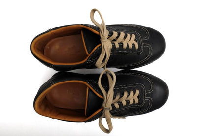 Hermes Shoes Sneakers Shoes Low Cut Ladies Women Leather Genuine Black Quick