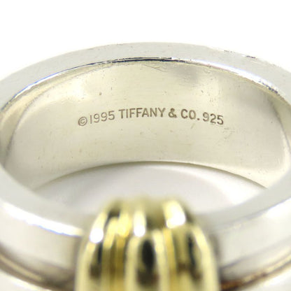 Tiffany & Co Ring - Ring Grooved With 3 Rows 925 Silver 18K Yellow Gold Approx